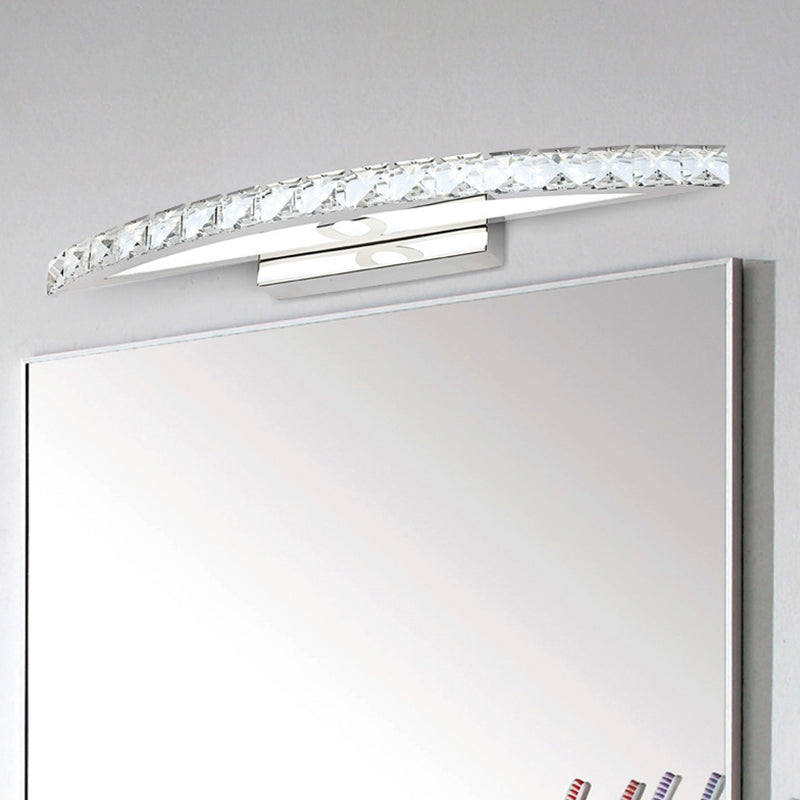 BowLift | Crystal Arch Wall Light Sconces Modernist LED Vanity Light Fixture for Bathroom