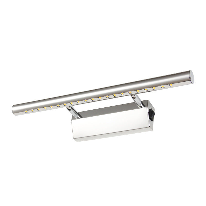 BowLift | Stainless Steel Post Wall Lamp Minimalistic Nickel LED Wall Mounted Light with Pivot Joint