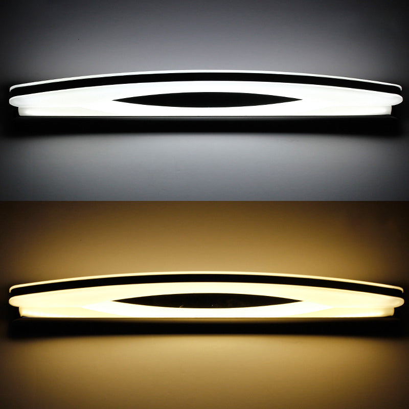 BowLift | Chrome Arc Wall Light Modern Style Stainless Steel LED Wall Light with Acrylic Diffuser