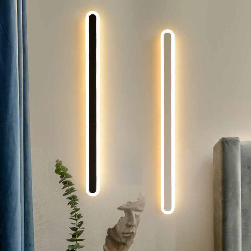 BowLift | Elliptical Acrylic Flush Mount Wall Lamp Simplicity LED Wall Lighting for Hallway