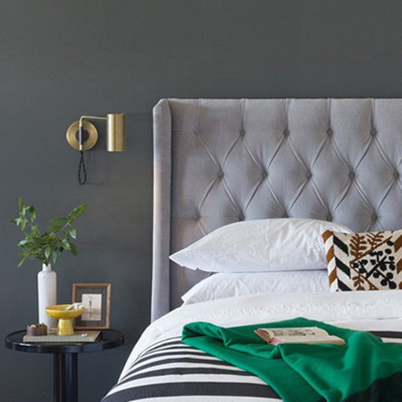 BowLift | Adjustable, tubular reading wall lamp minimalist metal 1-light bedside spotlight