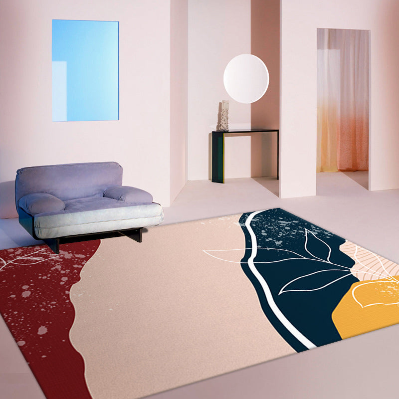 BowLift | Western color block carpet Multicolored Polyester area rug Non-slip Pet friendly Easy to maintain Indoor rug for decoration