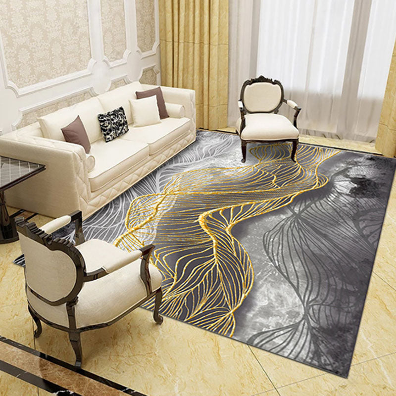 BowLift | Novelty Living Room Rug Multicolored Patterned Area Rug Non-Slip Backing Pet-Friendly Washable Indoor Rug