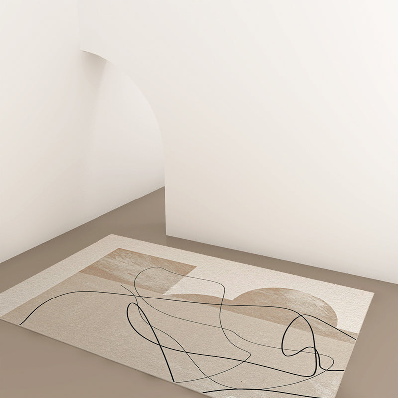 BowLift | Casual Decorative Rug Multicolored Striped Pattern Area Rug Non-Slip Back Stain Resistant Indoor Rug