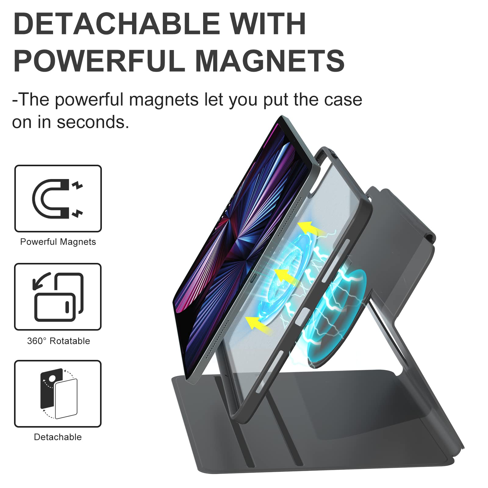 BowLift | 360° Rotatable Slide Tablet Case