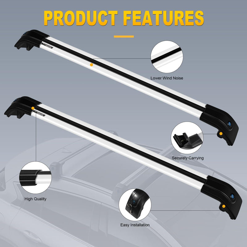 BowLift | Roof Rack for KIA Sorento 2015-2022 165LBS Load Capacity Roof Rack Cross Bars Bike Load Roof Cross Bars