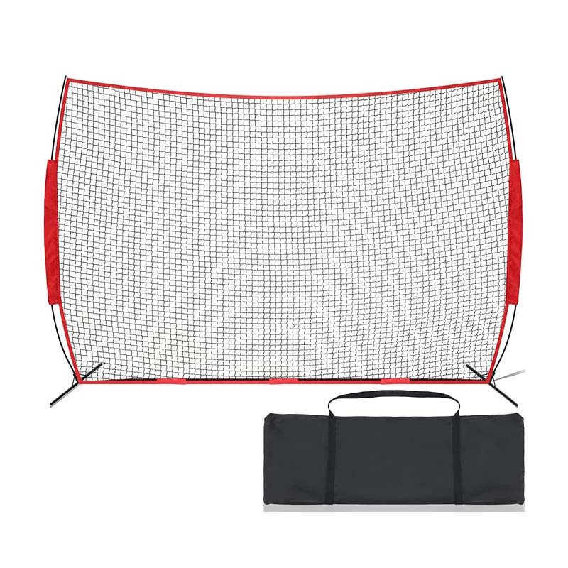 BowLift | 12x9 ft Ball Sports Barrier Netting, Portable Practice Equipment with Carry Bag, Protection Screen for Baseball Softball Lacrosse Soccer Hockey Training