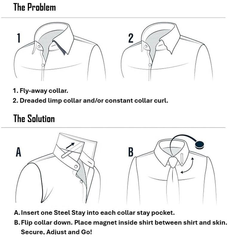 BowLift | SteelStays Magnetic Collar Stays
