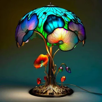 BowLift | Stained Glass Plant Series Table Lamp