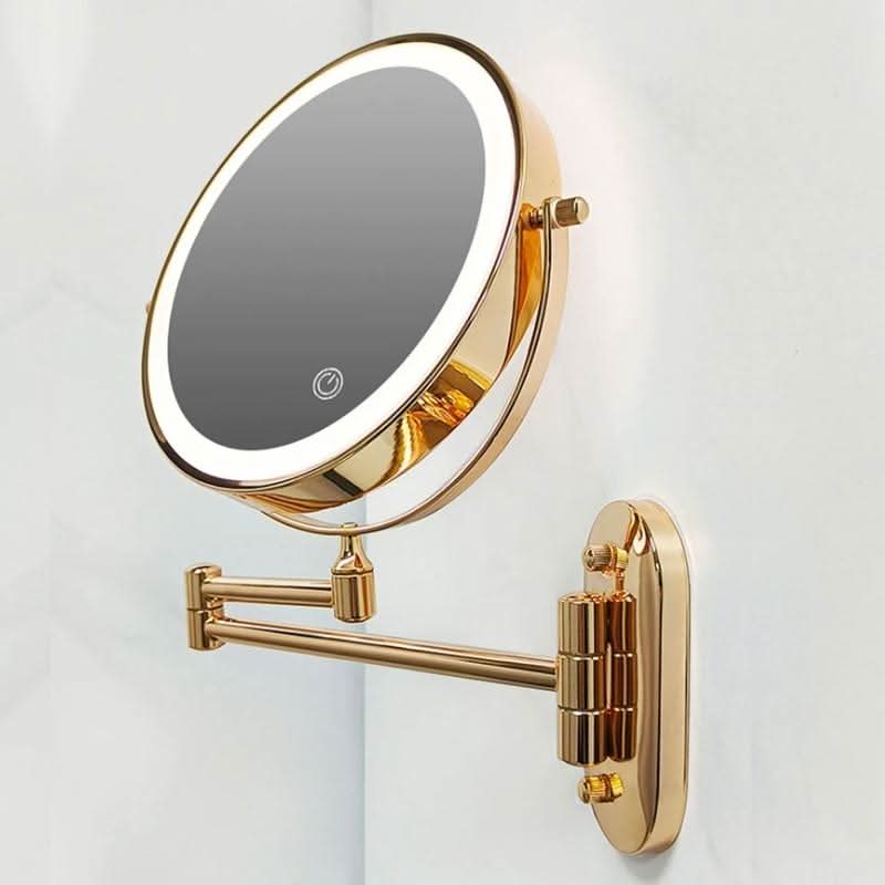 BowLift | Gold Rechargeable LED Makeup Magnifying Mirror