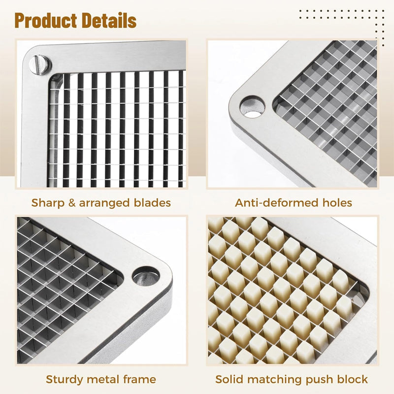 BowLift | 1/4 inch Replacement Chopper Blade Stainless Steel French Fry Cutter Blade Vegetable Dicer Slicer Blade