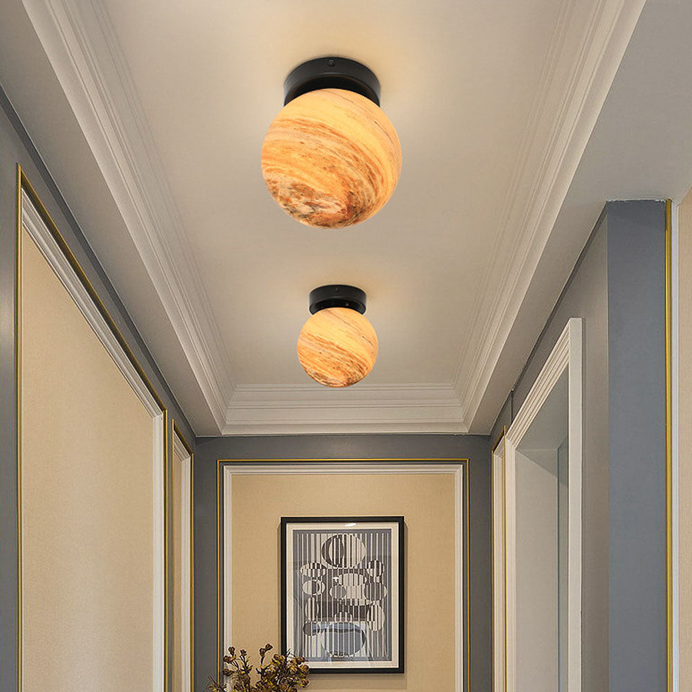 BowLift | Glass Ceiling Light Modern Globe Fixture