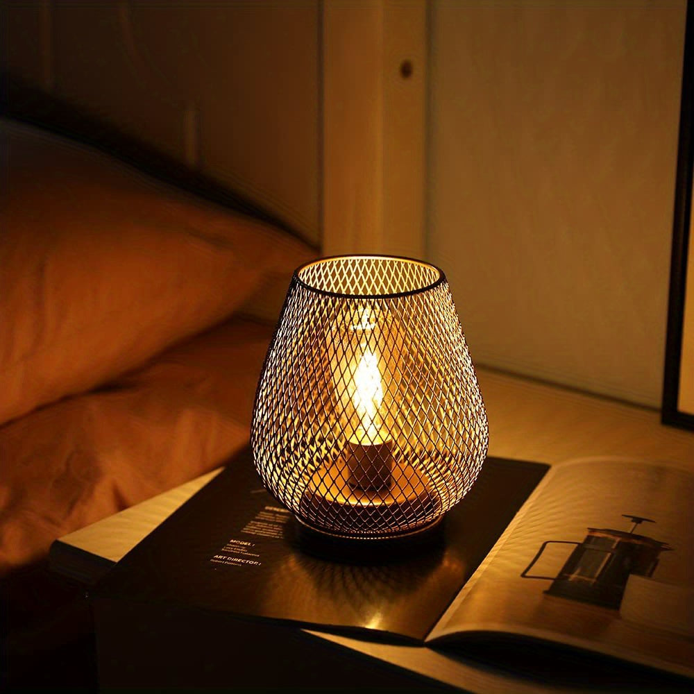 BowLift | RusticMesh Table Lamp Set – Industrial Style and Atmospheric Lighting