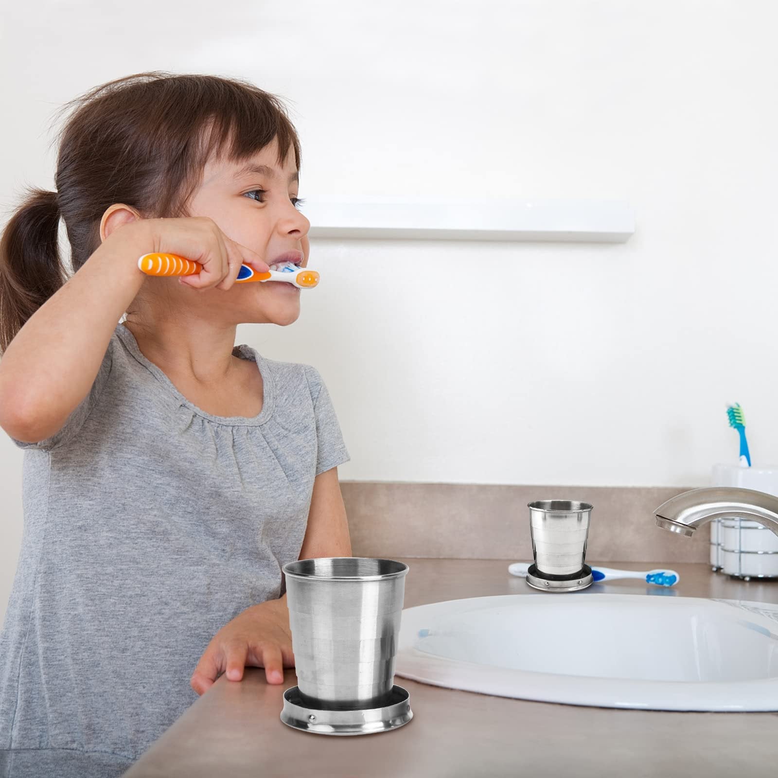 BowLift | Collapsible cup in stainless steel