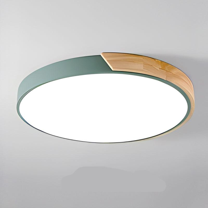 BowLift | Wood Macaroon Circular Ceiling Light