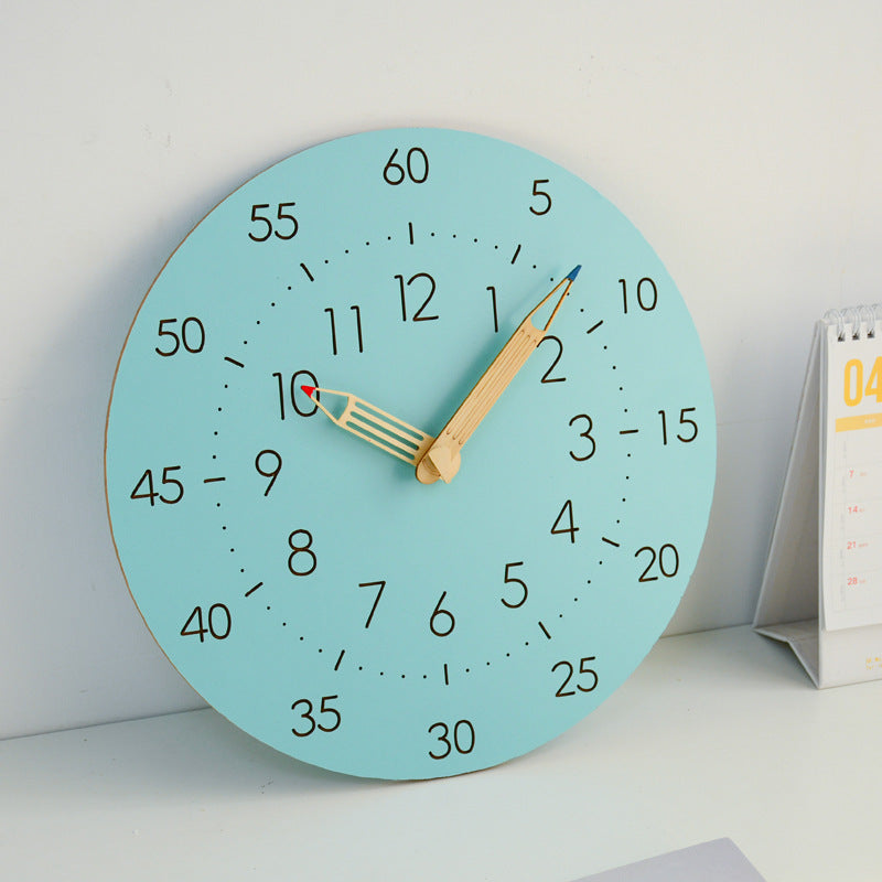 BowLift | Learning Time Children's Room Silent Wall Clock