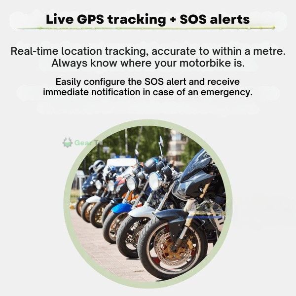 BowLift | GPS Tracker for Motorcycles | Waterproof, Magnetic & No Subscription Required for Global Tracking