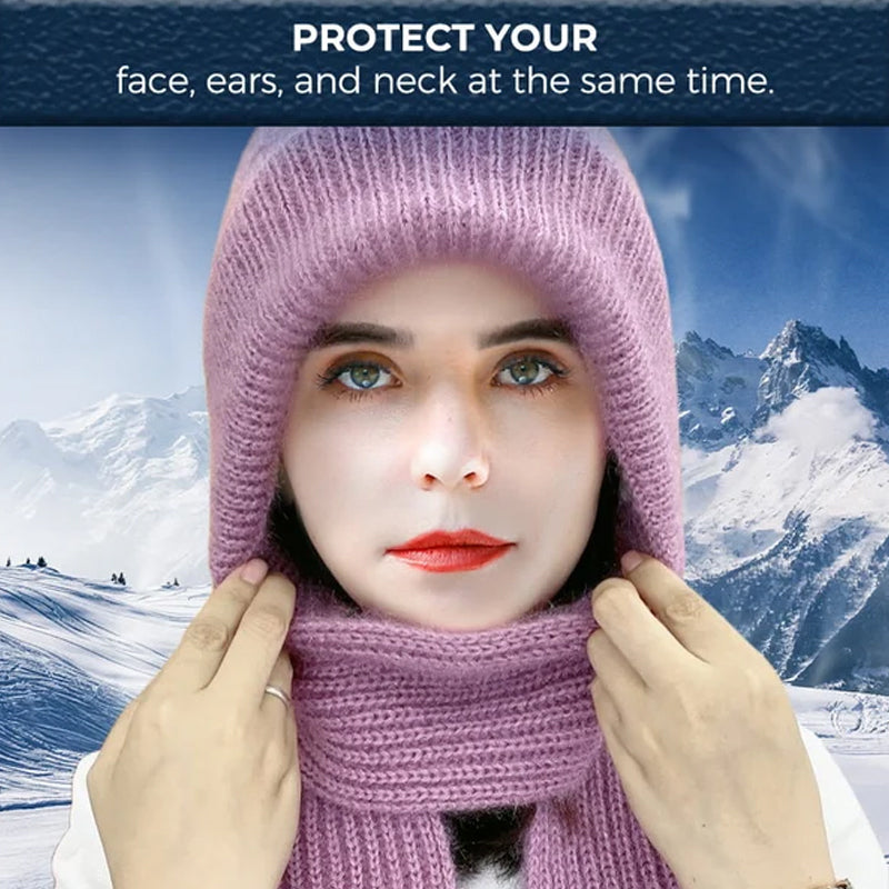 BowLift | Integrated Hearing Protection Windproof Cap Scarf