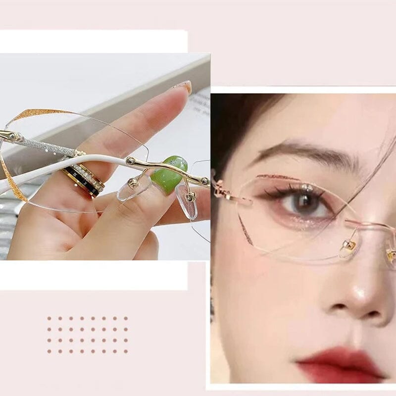BowLift | Fashionable rimless anti-blue light reading glasses