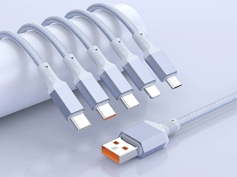 BowLift | 100W Fast-Charge 5-in-1 Data Cable- Power Up