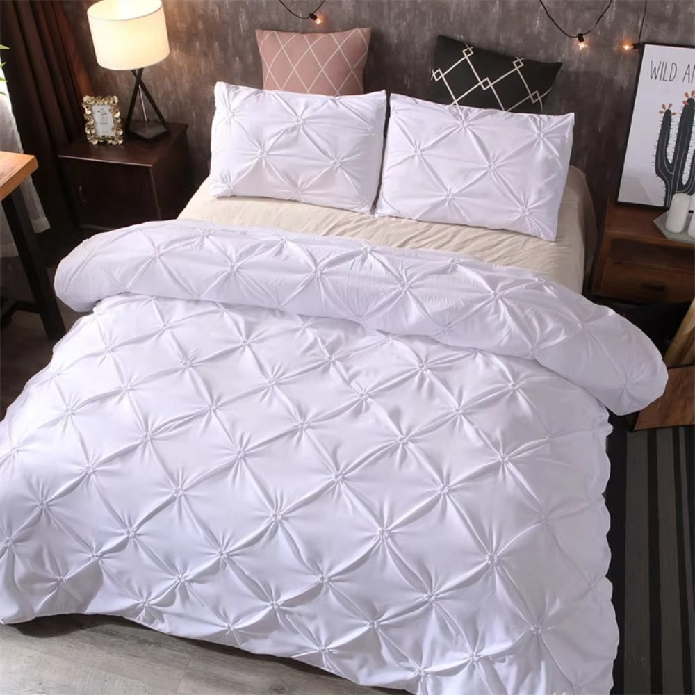 BowLift | Airweave Pintuck | 3pcs Duvet Cover Set