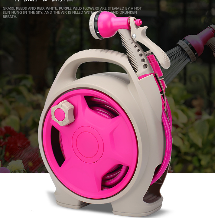 BowLift | Practical hose reel with spray nozzle – Compact garden hose cart for easy watering