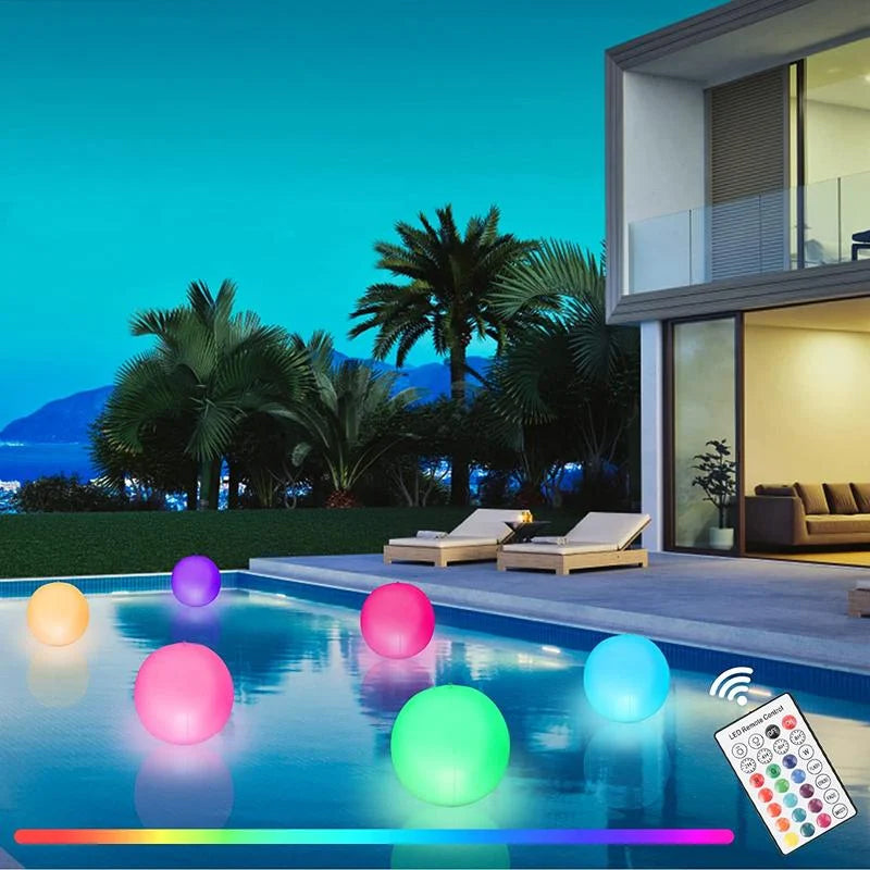 BowLift | Pool Decoration LED Light 16 Colors Glowing Beach Ball