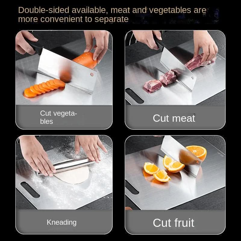 BowLift | CHEFSTEEL – Cutting board made of stainless steel, robust & easy to clean for hygienic work