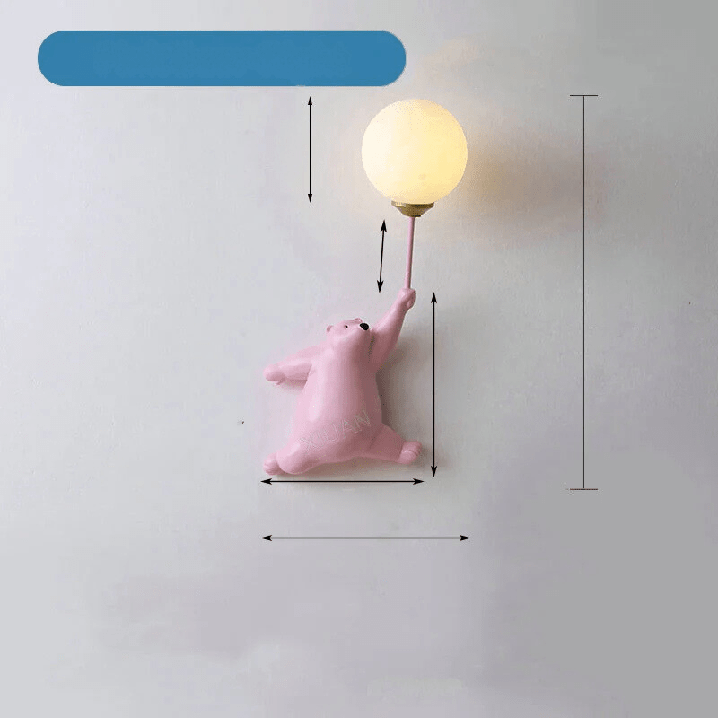BowLift | FairyGlow – Cartoon Wall Light for Kids | Magical Night Light with 3D Moon Design