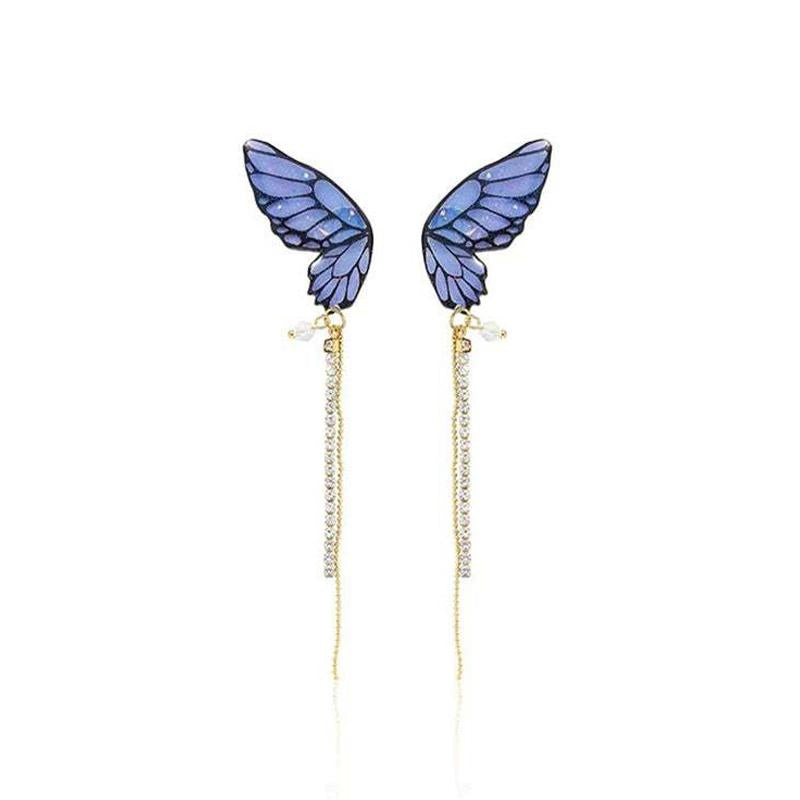 BowLift | Butterfly Fringe Long Earrings