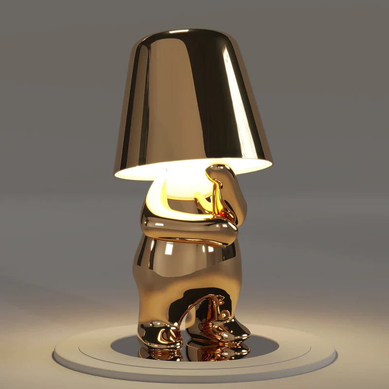BowLift | Thinker Little Golden Man Table Lamp