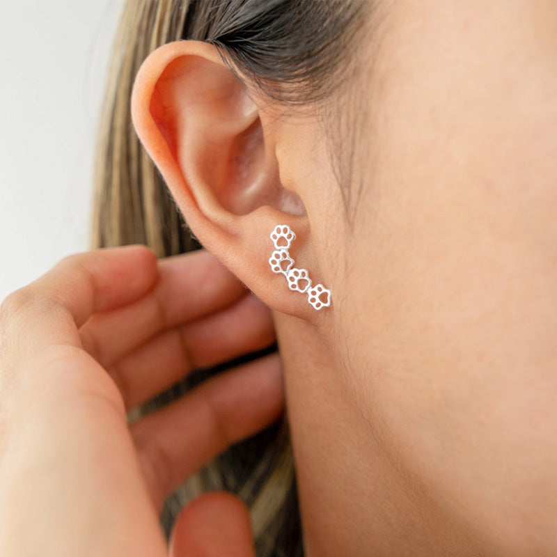 BowLift | Paw prints on my heart earrings