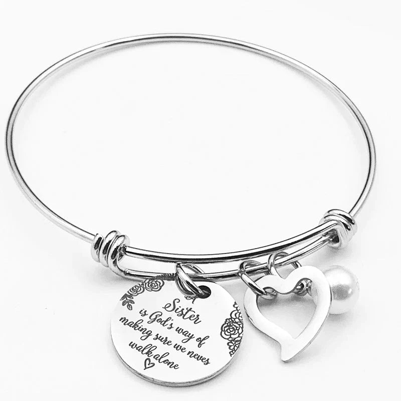 BowLift | A "Sister is God's Way Of Making Sure We Never Walk Alone" Bangle