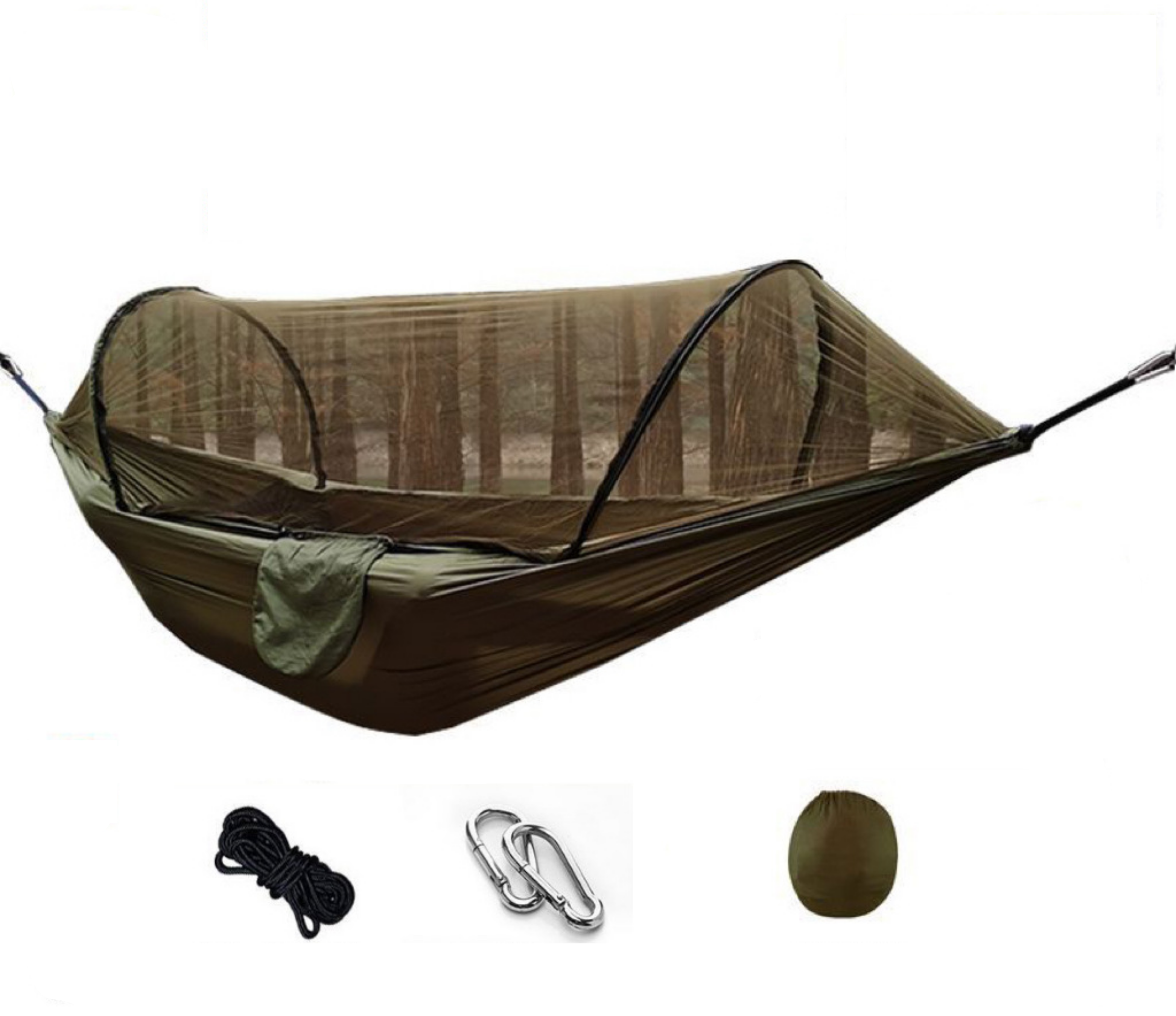 BowLift | Nomaterra Hammock | With Mosquito Net & Tarp | Ultralight & Weatherproof | For Outdoor & Trekking