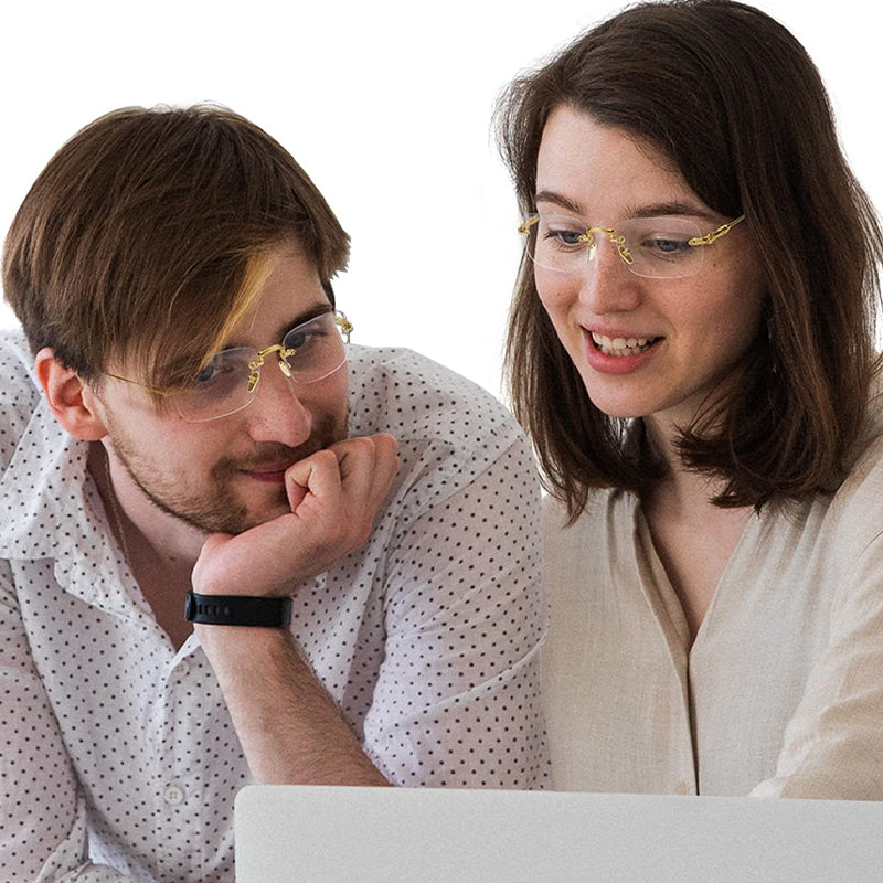 BowLift | Men's and women's rimless glasses with anti-blue light for presbyopia