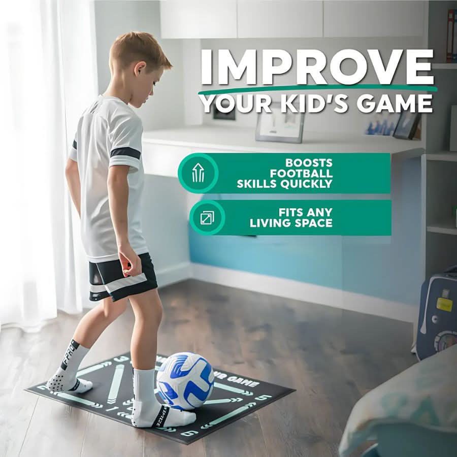 BowLift | slip football training mat - perfect for effective training at home
