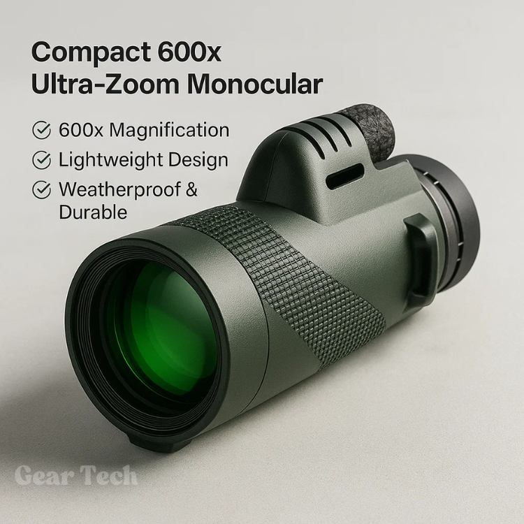 BowLift | Compact 600x Ultra-Zoom Monocular | HD Lens, Lightweight & Perfect for Hiking, Birdwatching, and Sports Events