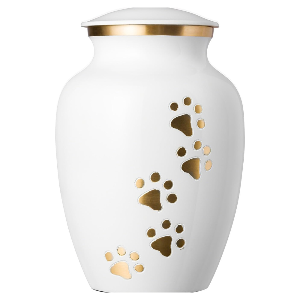 PawEternal • Hand-Carved Aluminum Pet Cremation Urn