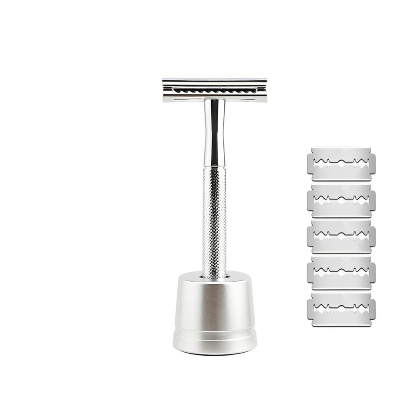 BowLift | 5-blade luxury razor in rose gold, silver, black & grey