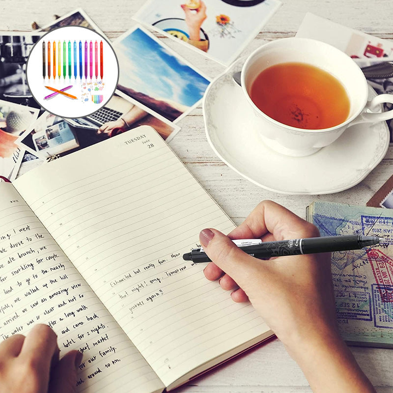 BowLift | Multi-Color Erasable Gel Pens (12 pcs)