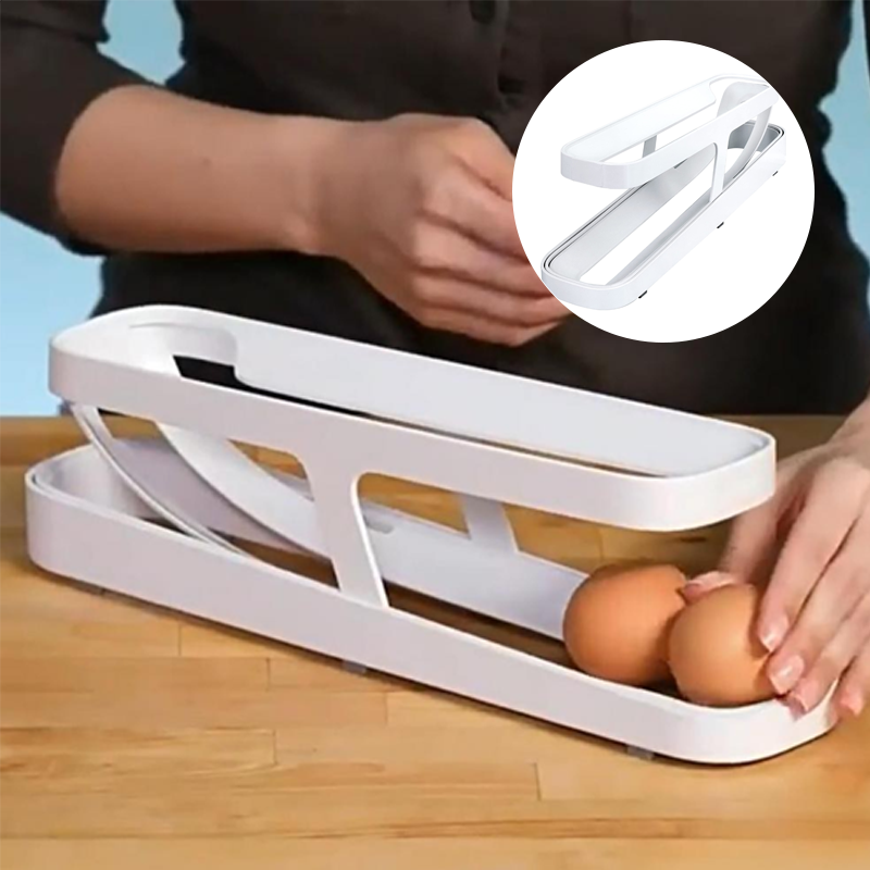 BowLift | Automatic Scrolling Egg Rack Holder Storage Box