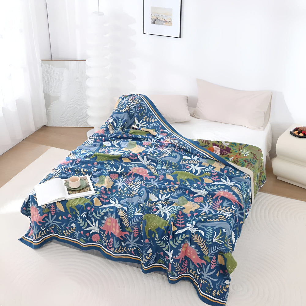 BowLift | Dinosaur Forest Cotton Blanket