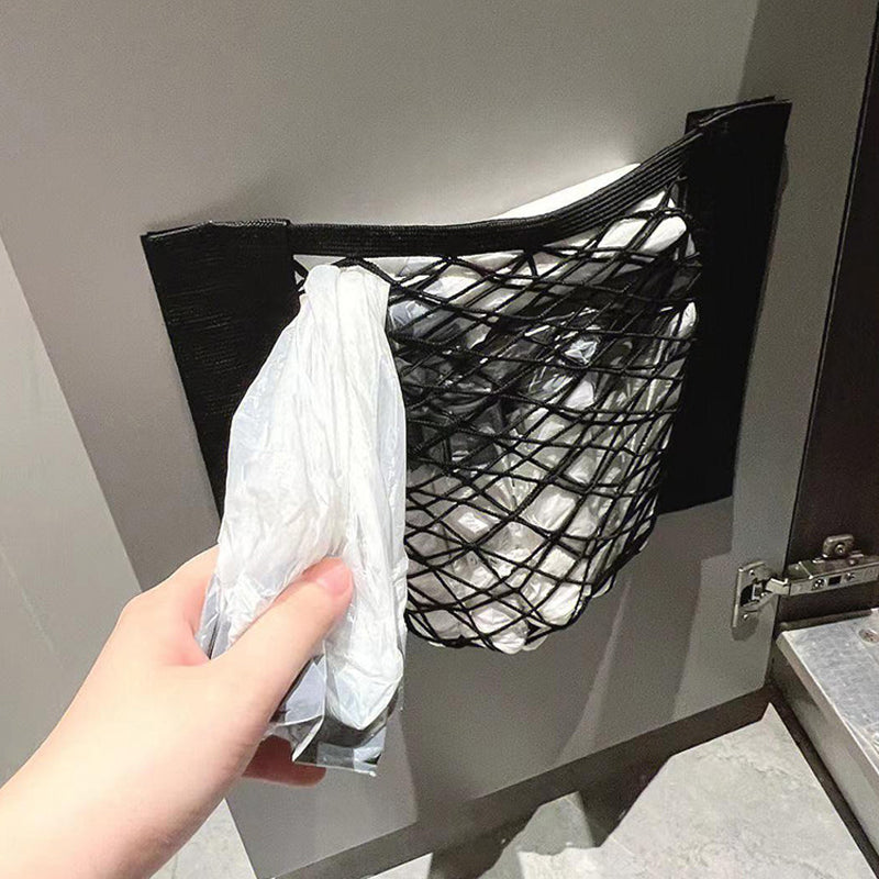 BowLift | Plastic Bags Storage Net Bag (With Adhesive Tape)