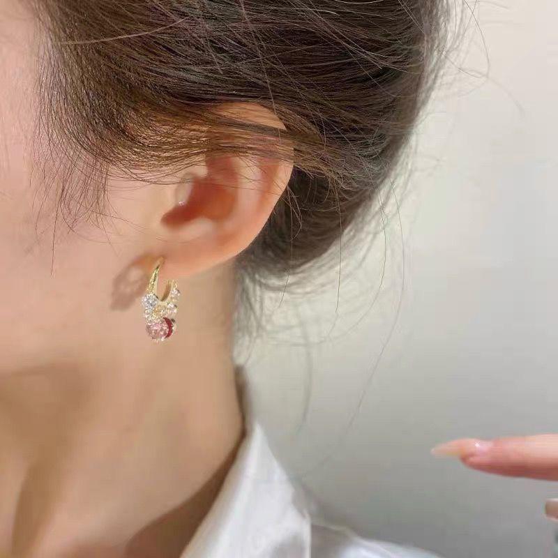 BowLift | Gold Glitter Colorful Zircon Earrings