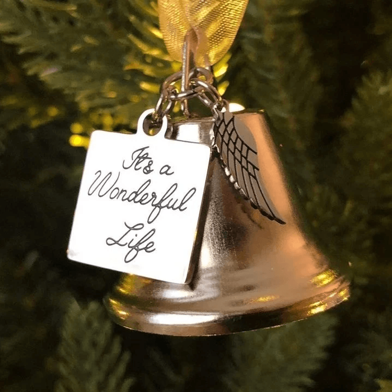 BowLift | 🎄Christmas Tree Memorial Ornaments Angel Wings Bell Pendant Hanging Decoration