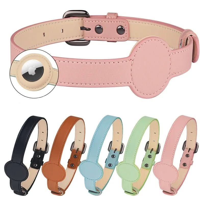 BowLift | EDOUARD – Elegant dog collar with AirTag holder & weatherproof design