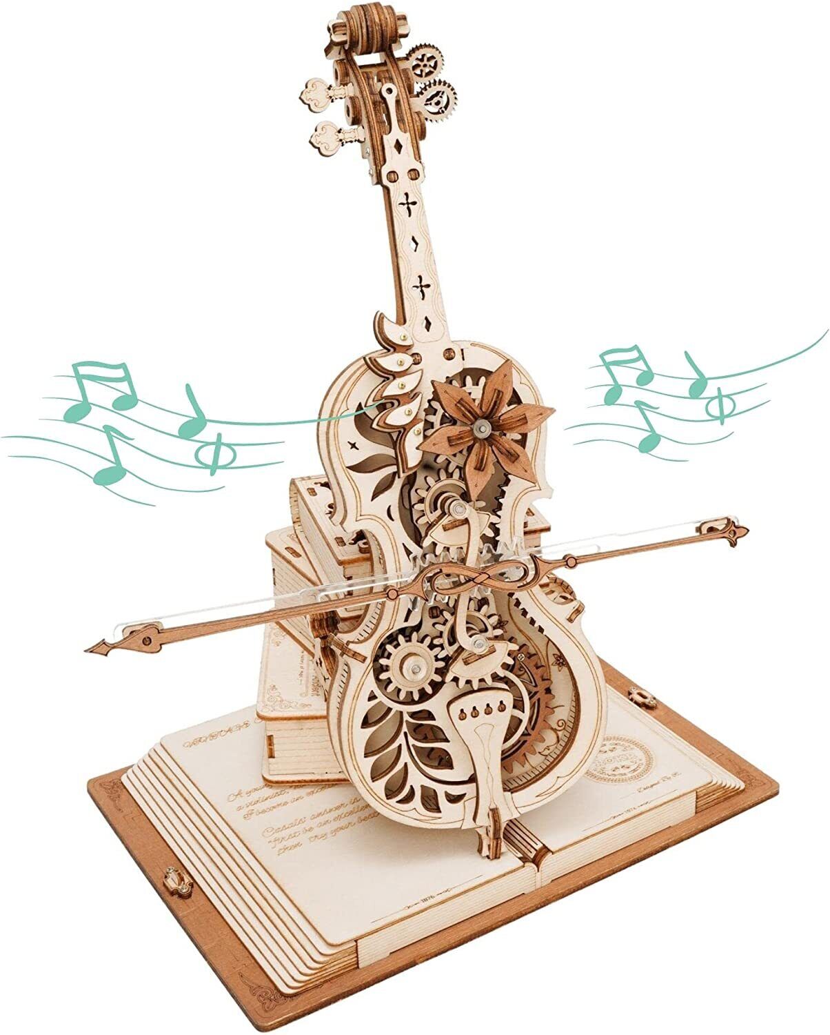 BowLift | DIY Wooden Cello, Self Playing Musical Instrument, Magic Music Box, Cool Gift Ideas