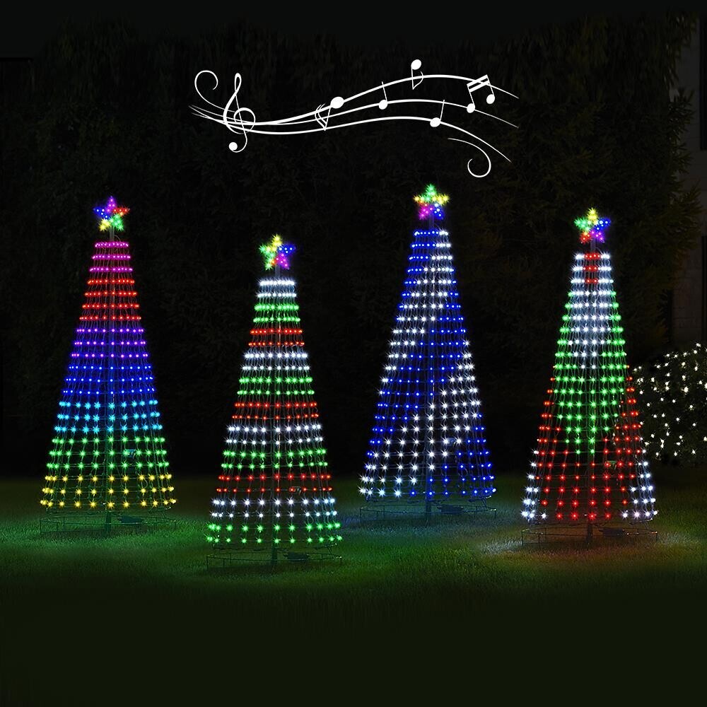 BowLift | Christmas – Multicolored LED-animated Outdoor Christmas Tree Light Show