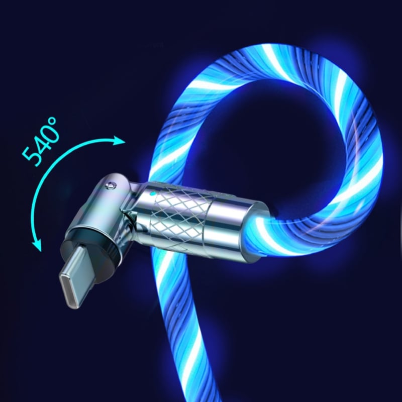 BowLift | Magnetic Charging Cable | 540° Rotating Connector | Fast Charge with LED Glow