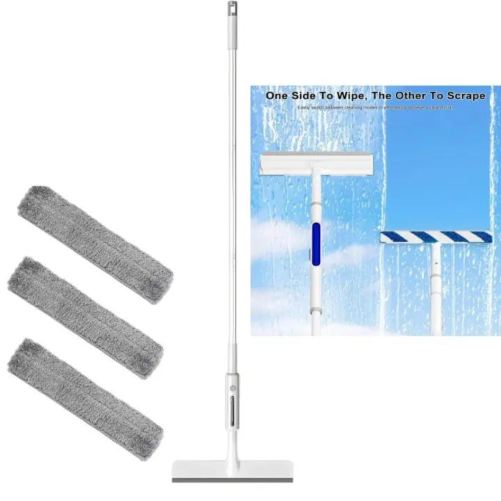 BowLift | 3-in-1 Window Cleaner with Extension & Spray Function + 3 Cloths
